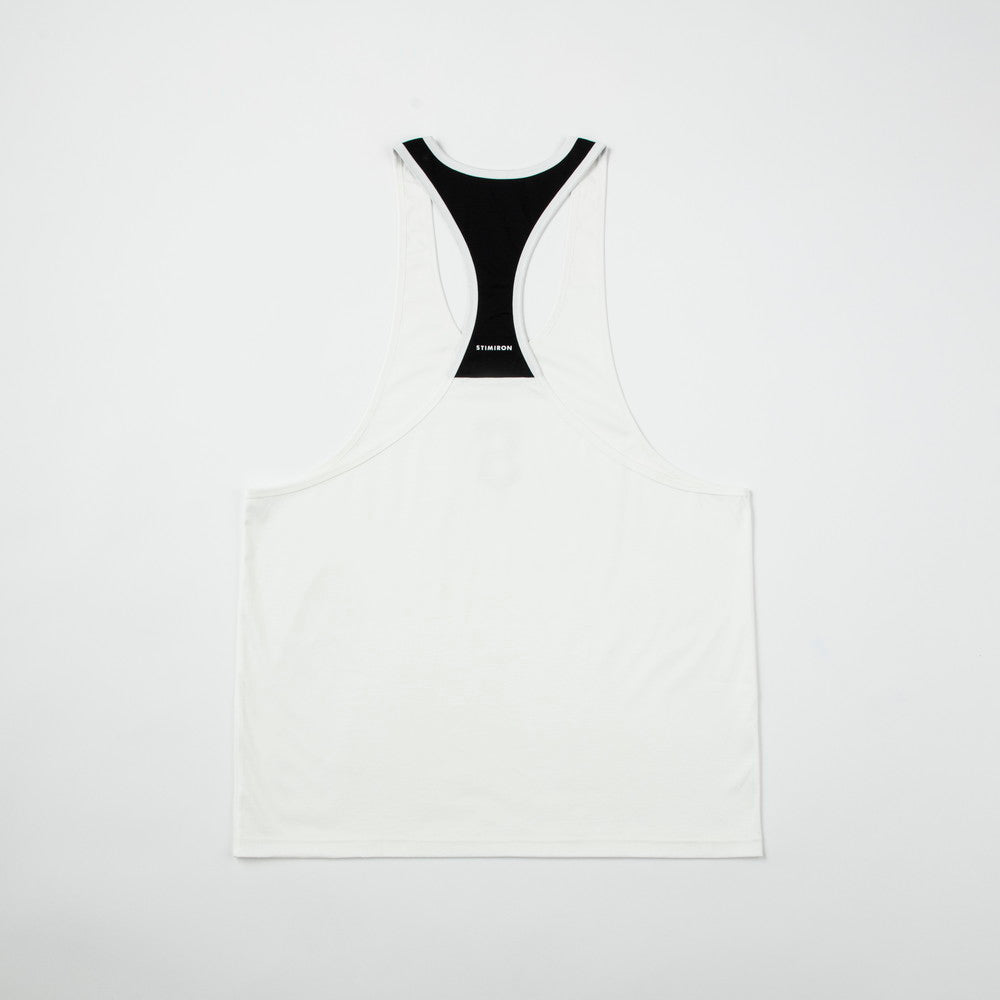 DRAGON REFLECTOR LOGO STRINGER TANK TOP - WHITE