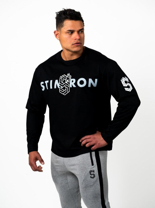 DRAGON LOGO BIG FIT LONG SLEEVES - BLACK