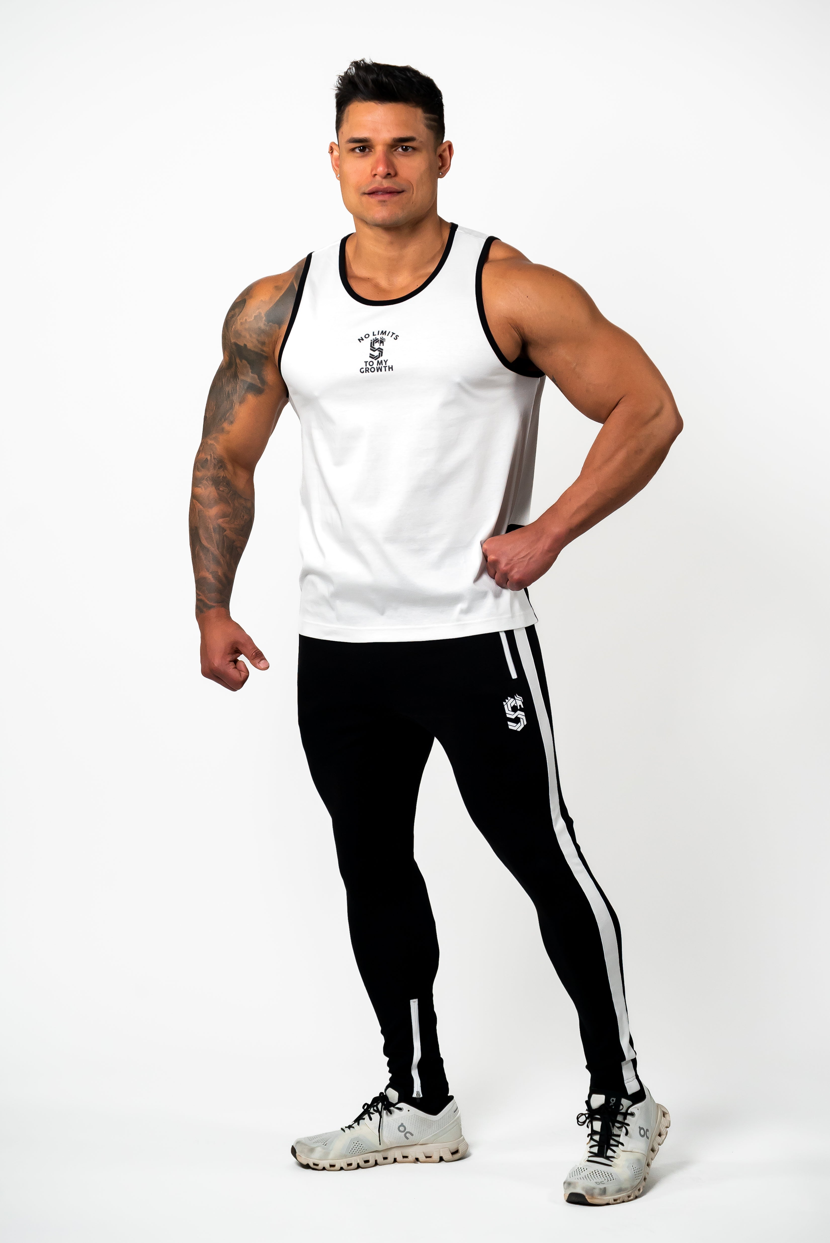 DRAGON REFLECTOR LOGO STANDARD TANK TOP - WHITE