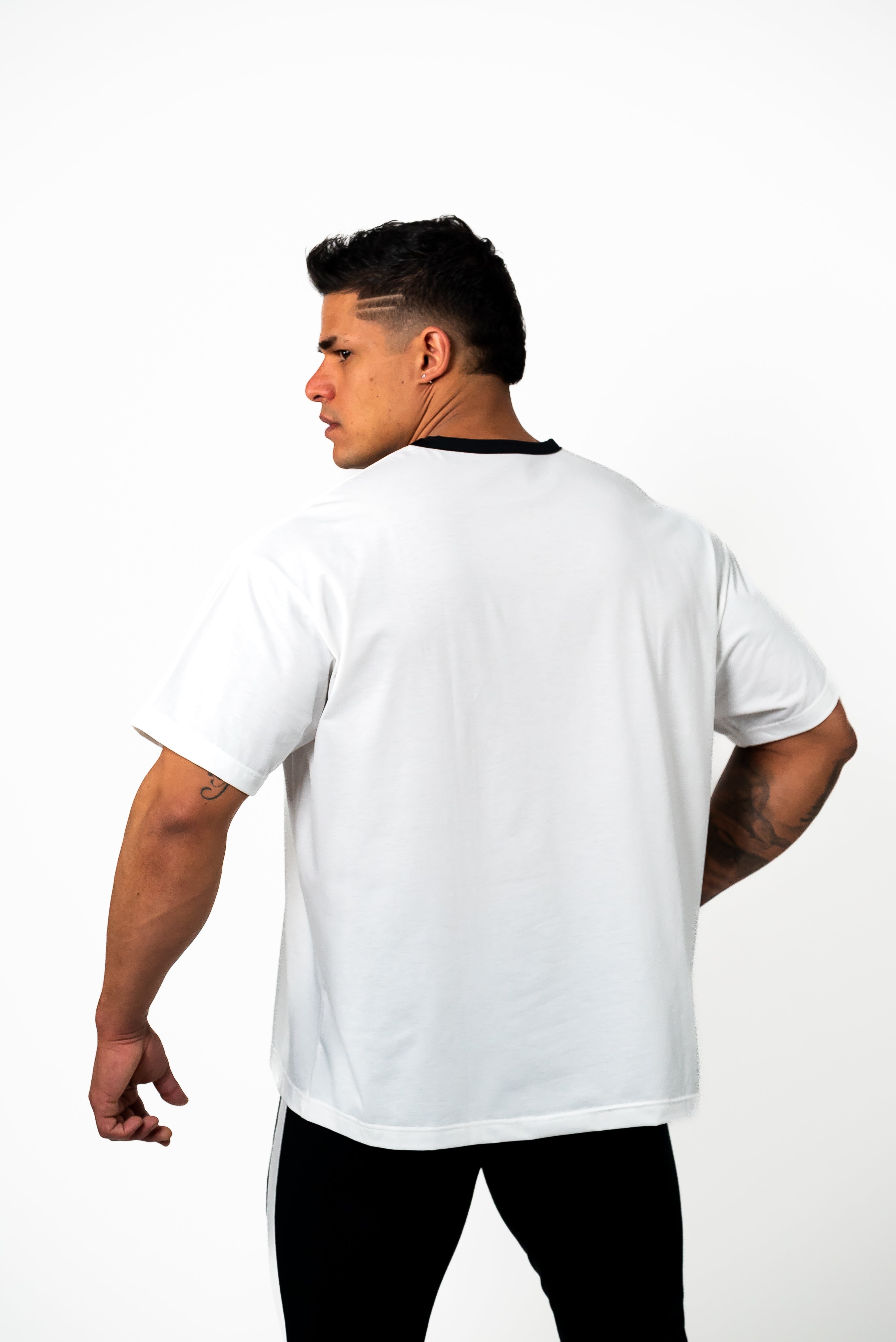 DRAGON LOGO BIG FIT T-SHIRT - WHITE