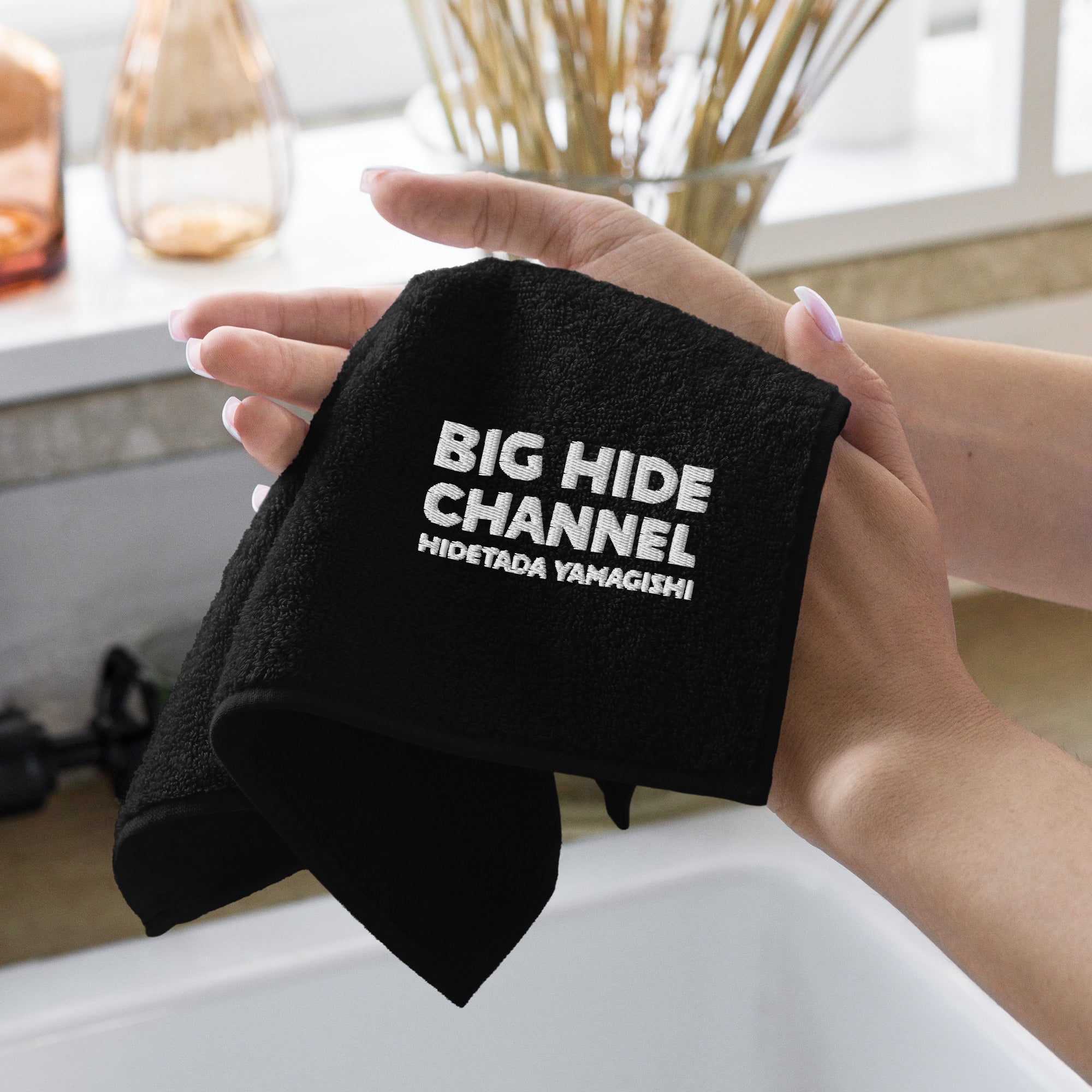 BHC 刺繍ハンカチタオル 今治 コットン100％