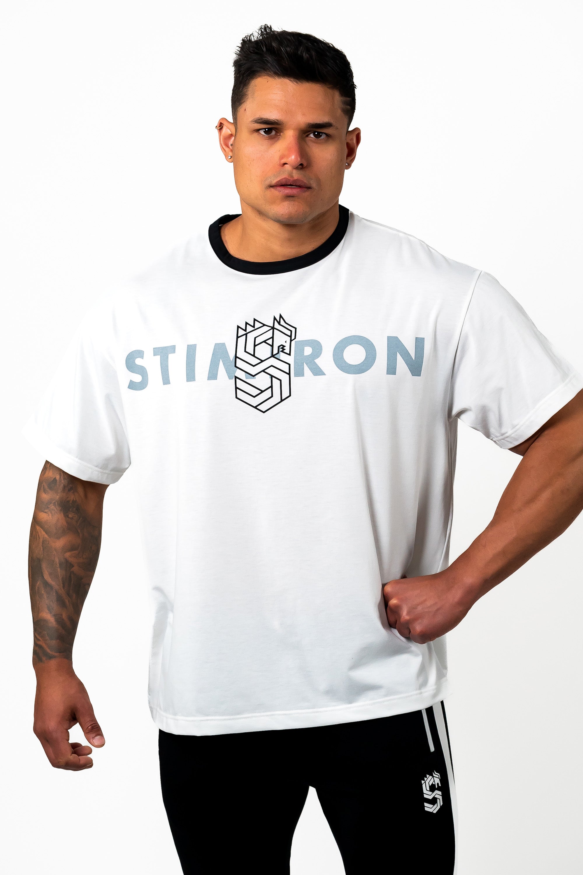 DRAGON LOGO BIG FIT T-SHIRT - WHITE