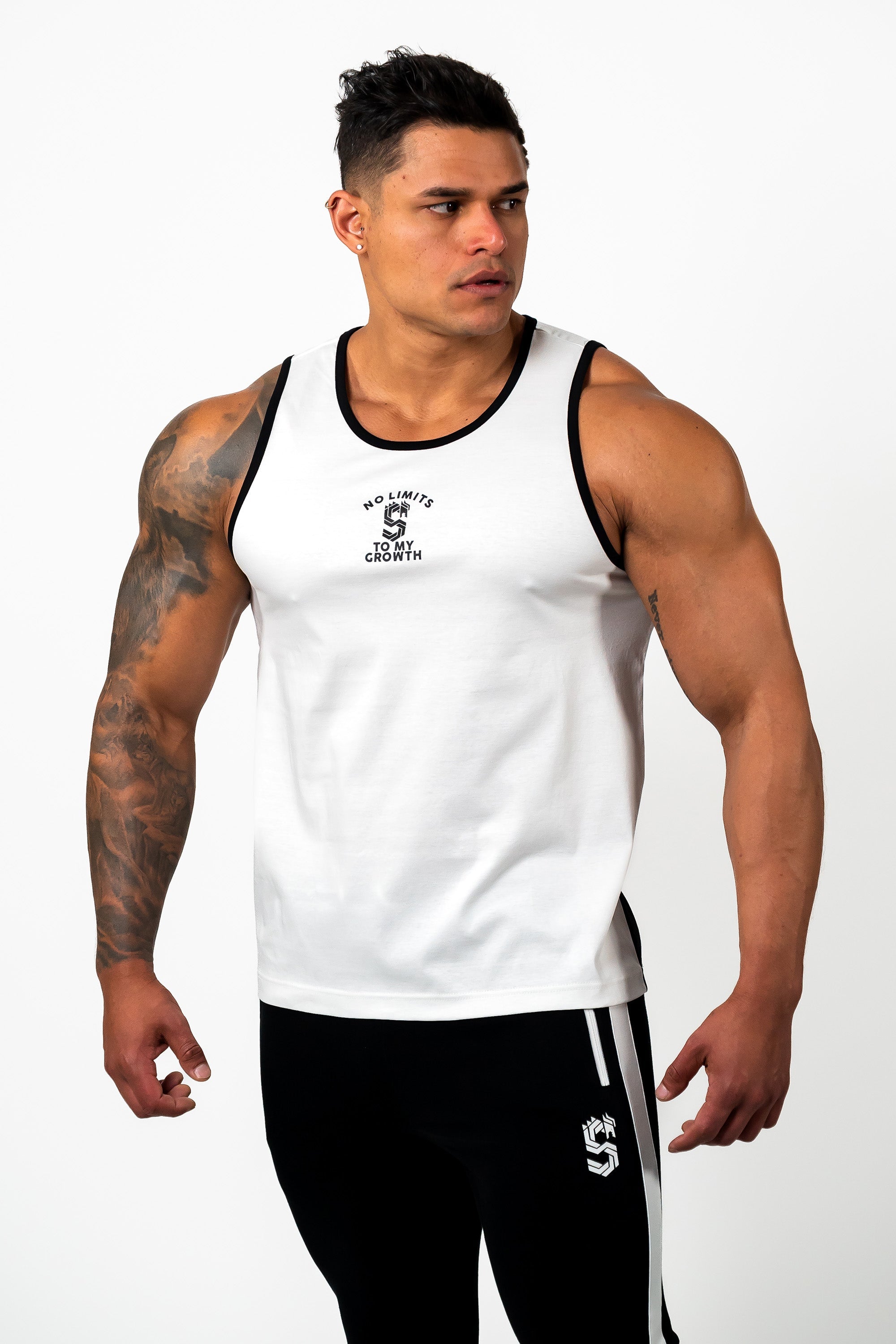 DRAGON REFLECTOR LOGO STANDARD TANK TOP - WHITE