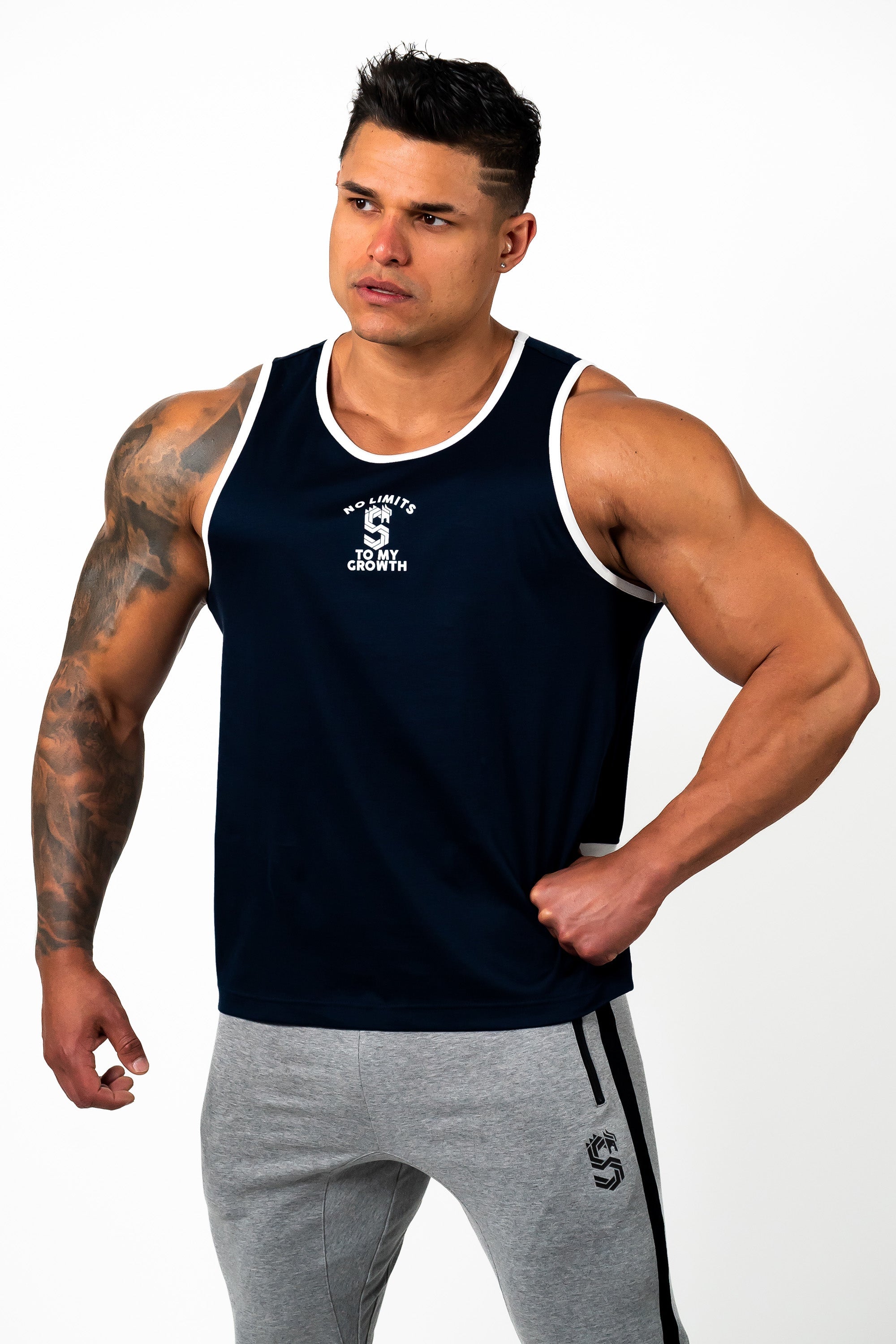 DRAGON REFLECTOR LOGO STANDARD TANK TOP - NAVY